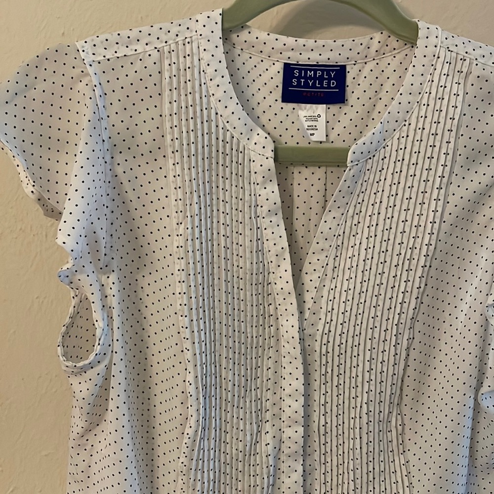 Simply Styled Polka Dot Blouse